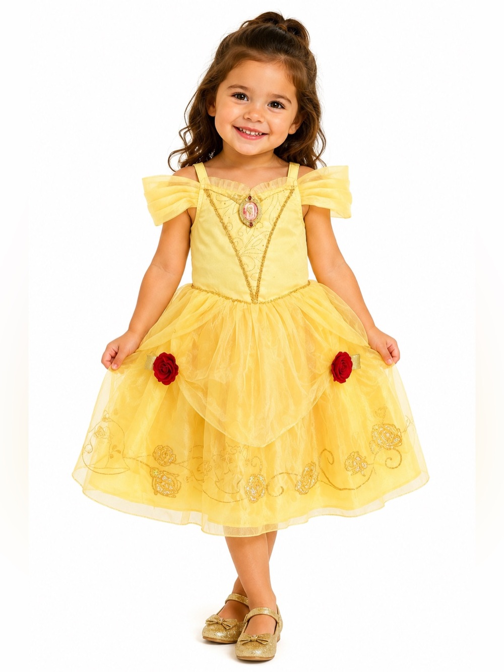 Disney Belle Princess Costume Dress Girls Size 3 Beauty and the Beast
